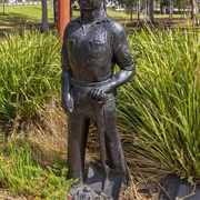 Coal Miner statue located at Log of Knowledge Park in Kurri Kurri